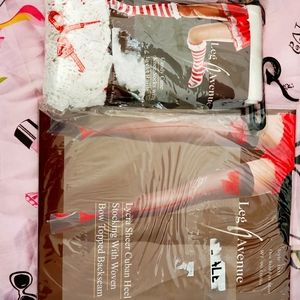 Leg avenue Christmas lot! Candy cane red bows